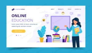 online education landing page female teacher with crc7e207be9 size1.61mb - title:Home - اورچین فایل - format: - sku: - keywords: p_id:18