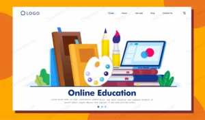 online education landing page illustration templa crc6ecdb3f0 size1.28mb - title:Home - اورچین فایل - format: - sku: - keywords: p_id:18