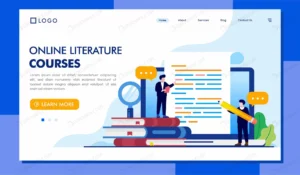 online literature courses landing page template crc2ed336bf size1.35mb - title:Home - اورچین فایل - format: - sku: - keywords: p_id:18