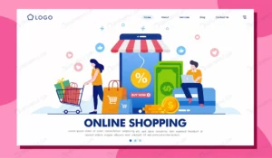 online shopping landing page website illustration crc2ffe875f size1.43mb - title:Home - اورچین فایل - format: - sku: - keywords: p_id:18