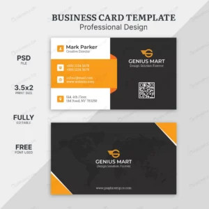 orange shape visit card template crca5876391 size2.98mb - title:Home - اورچین فایل - format: - sku: - keywords: p_id:18