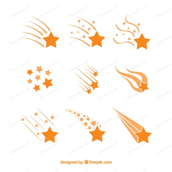 orange star trail collection crc338f473e size756.16kb - title:مجموعه وکتور ستاره دنباله دار - اورچین فایل - format:EPS - وکتور - sku:crc338f473e - keywords: p_id:94375