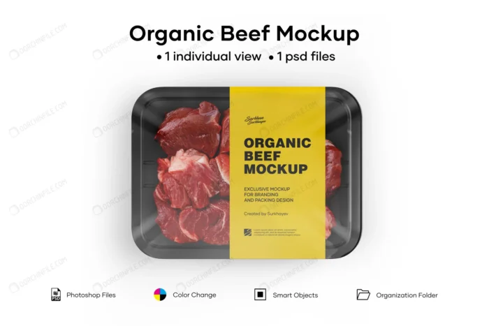 organic beef mockup 2 crc20fceea8 size66.06mb - title:موکاپ جعبه بسته بندی غذایی - اورچین فایل - format:PSD - فتوشاپ - sku:crc20fceea8 - keywords: p_id:91643