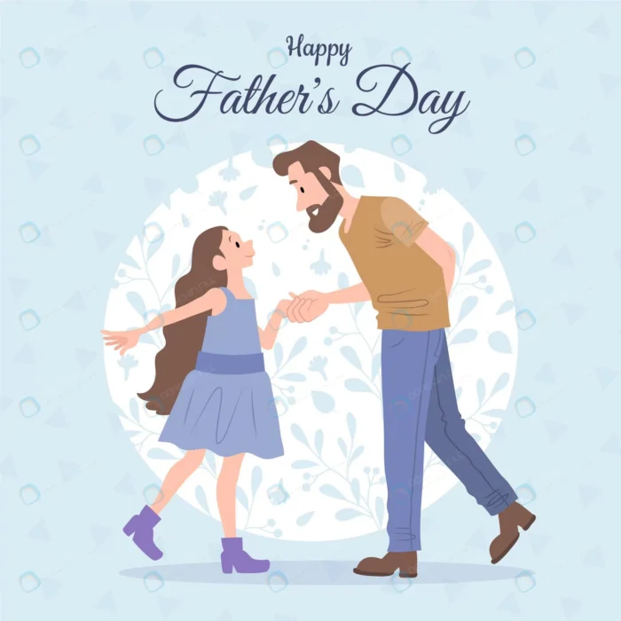 organic flat father s day illustration crc77299e61 size874.4kb 1 - title:روز پدر مبارک با کاراکتر پدر و دختر - اورچین فایل - format:EPS - وکتور - sku:crc77299e61 - keywords: p_id:43388