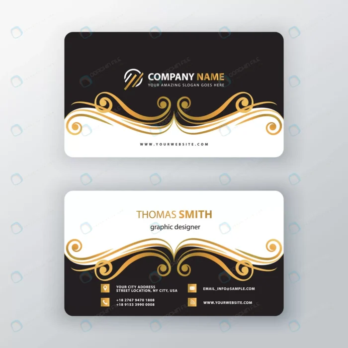 ornament swirl visit card crce76dba85 size1.46mb - title:قالب کارت ویزیت شخصی شیک - اورچین فایل - format:EPS - وکتور - sku:crce76dba85 - keywords: p_id:80475