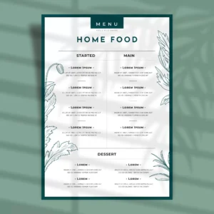 outline flowers leaves restaurant menu - title:Home - اورچین فایل - format: - sku: - keywords: p_id:18