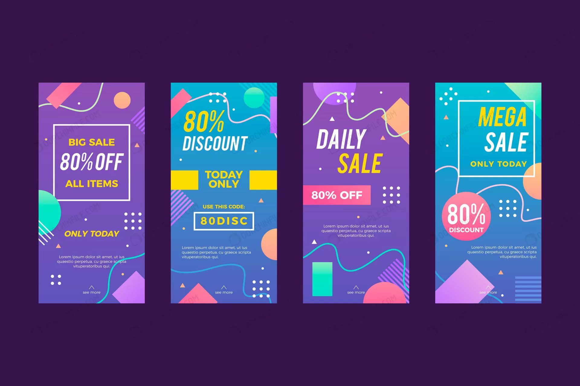 pack colorful instagram sale stories crc7a2c4379 size1.47mb - title:تمپلیت آماده استوری اینستاگرام فروش محصول - اورچین فایل - format:EPS - وکتور - sku:crc7a2c4379 - keywords:تمپلیت آماده استوری اینستاگرام فروش محصول p_id:102335