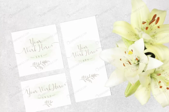 package wedding cards with flowers crcb2100c67 size90.66mb - title:مجموعه موکاپ عکس کنار گل - اورچین فایل - format:PSD - فتوشاپ - sku:crcb2100c67 - keywords: p_id:100737
