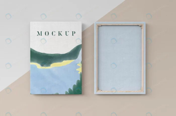painting canvas mock with linen fabric 2 crcb0e16666 size99.34mb - title:موکاپ پشت و روی بوم نقاشی - اورچین فایل - format:PSD - فتوشاپ - sku:crcb0e16666 - keywords: p_id:87223