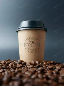 paper coffee cup mockup coffee beans crc52e12ef8 size122.93mb - title:Home - اورچین فایل - format: - sku: - keywords: p_id:18