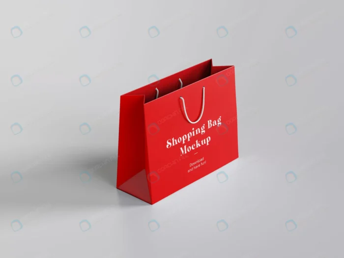 paper shopping bag mockup crcb16e9b3e size21.31mb - title:موکاپ کیف دستی قرمز - اورچین فایل - format:PSD - فتوشاپ - sku:crcb16e9b3e - keywords: p_id:83981