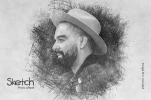 pencil sketch photo effect template crc4a94d628 size46.92mb - title:Home - اورچین فایل - format: - sku: - keywords: p_id:18