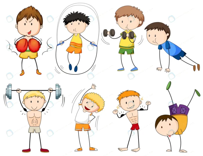 people doing different types sports crc3fe64b2f size2.84mb 1 - title:وکتور کارتونی ورزش کودکان - اورچین فایل - format:EPS - وکتور - sku:crc3fe64b2f - keywords: p_id:48963