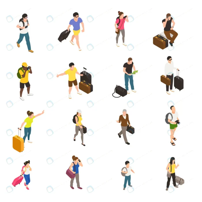 people with baggage gadgets during travel set iso crc11a19f8c size1.50mb - title:فایل وکتور دختر و پسر در حال سفر با چمدان - اورچین فایل - format:EPS - وکتور - sku:crc11a19f8c - keywords: p_id:48871