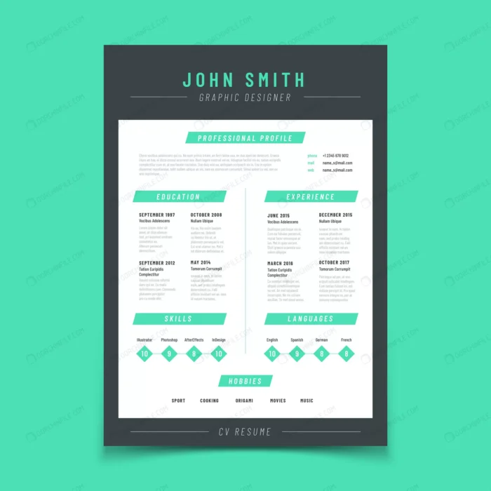personal cv sample with professional vitae curric crc1e1e1980 size2.42mb - title:قالب رزومه شخصی - اورچین فایل - format:EPS - وکتور - sku:crc1e1e1980 - keywords:قالب رزومه شخصی p_id:101775