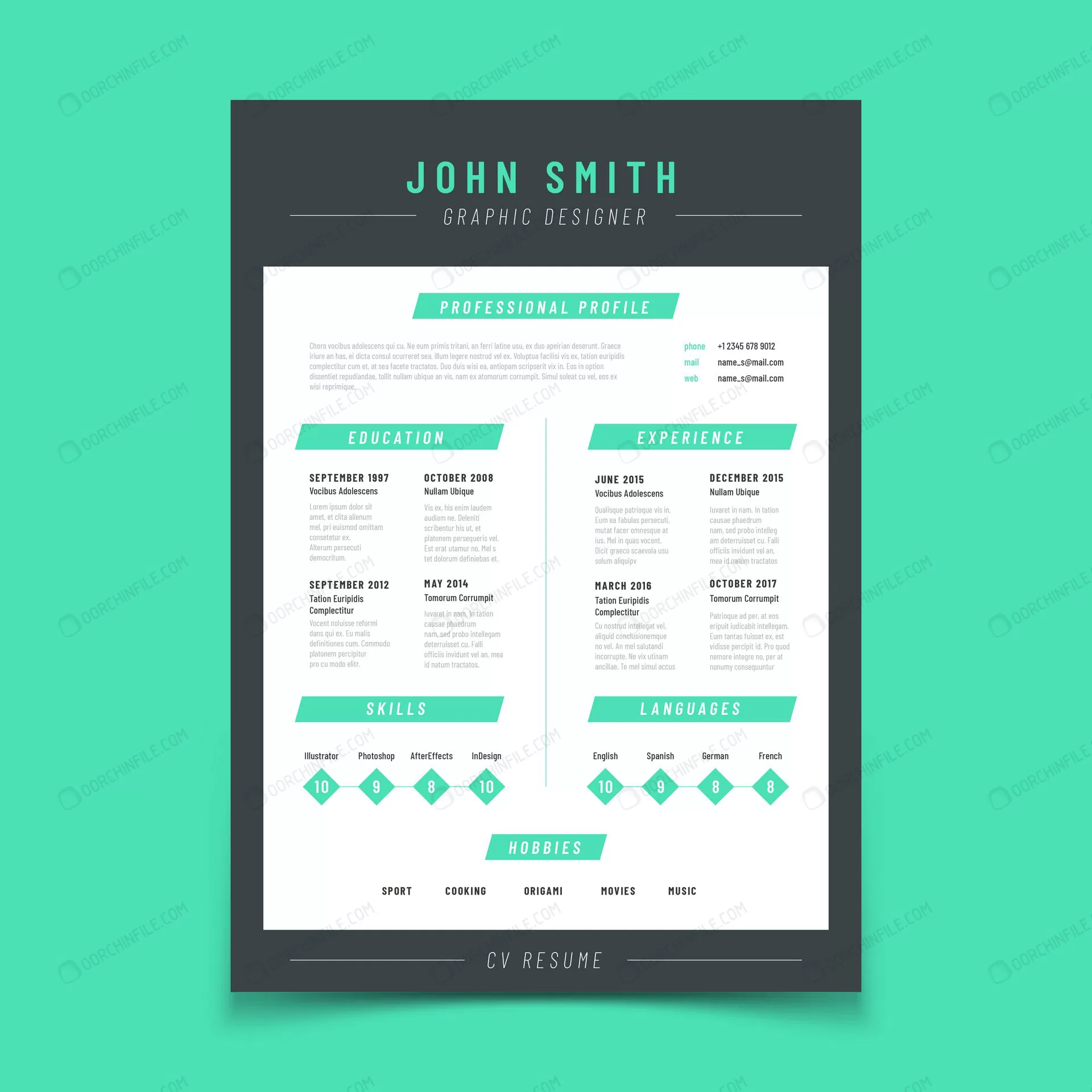 personal cv sample with professional vitae curric crc1e1e1980 size2.42mb - title:Home Main - اورچین فایل - format: - sku: - keywords: p_id:18