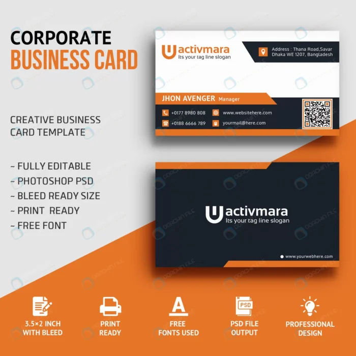 photograph business card premium psd crcfa20a88d size1.63mb - title:تمپلیت کارت ویزیت ساده با فرمت PSD - اورچین فایل - format:PSD - فتوشاپ - sku:crcfa20a88d - keywords: p_id:60467