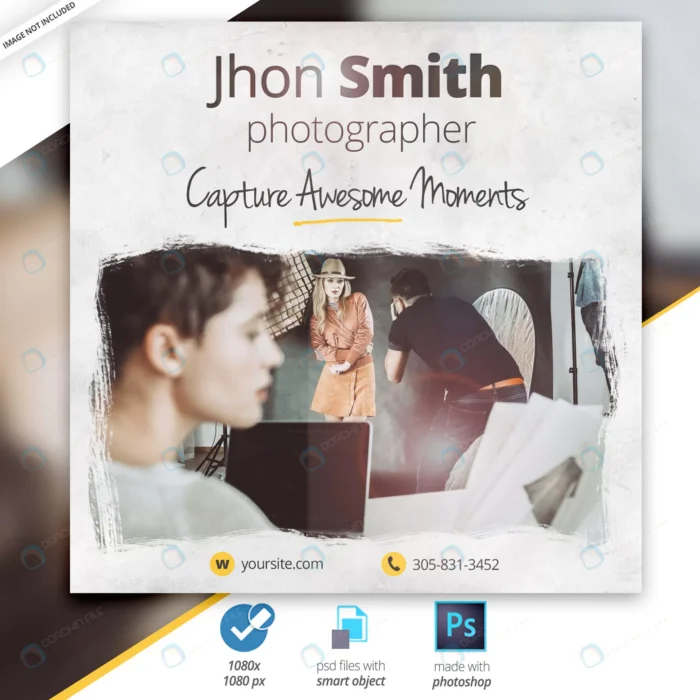photography web instagram banner post crc5e964253 size7.39mb 1 - title:قالب پست اینستاگرام برای آتلیه عکاسی - اورچین فایل - format:PSD - فتوشاپ - sku:crc5e964253 - keywords: p_id:42823