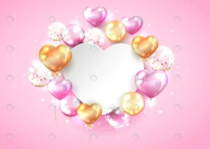 pink gold balloon with copy space heart shape crc085e8110 size7.93mb - title:Home - اورچین فایل - format: - sku: - keywords: p_id:18