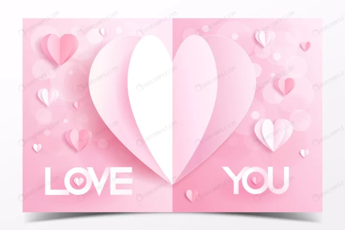 pink valentine card template decorated with heart crc6965ea24 size15.08mb - title:وکتور قلب و متن دوست داشتن - اورچین فایل - format:EPS - وکتور - sku:crc6965ea24 - keywords: p_id:100325