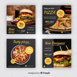 pizza burgers instagram post collection crc8f984312 size3.12mb - title:Home - اورچین فایل - format: - sku: - keywords: p_id:18