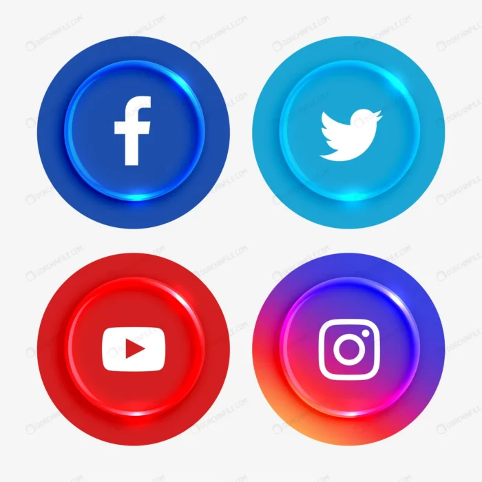 popular social media logotypes buttons set crc261f71e7 size1.04mb - title:وکتور لوگو رسانه های اجتماعی - اورچین فایل - format:EPS - وکتور - sku:crc261f71e7 - keywords: p_id:97129
