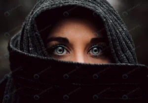 portrait close up veiled muslim blue eyed young gi rnd712 frp18561911 - title:Home - اورچین فایل - format: - sku: - keywords: p_id:18