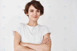 portrait confident happy woman with short hair cr crc040992ca size10.71mb 7000x4667 - title:Home - اورچین فایل - format: - sku: - keywords: p_id:18