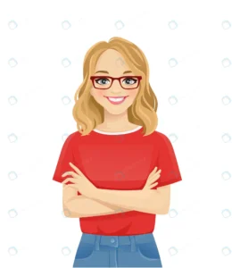 portrait young cheerful woman with glasses casual crc93c2c6e4 size1.21mb - title:Home - اورچین فایل - format: - sku: - keywords: p_id:18