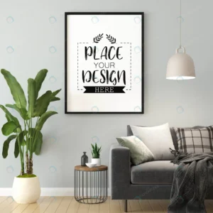 poster frame living room mockup crc8d903659 size68.86mb 1 - title:Home - اورچین فایل - format: - sku: - keywords: p_id:18