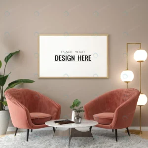 poster frame living room mockup crc9a356067 size70.61mb - title:Home - اورچین فایل - format: - sku: - keywords: p_id:18