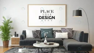 poster frame living room mockup crcfa3332e2 size50.49mb - title:Home - اورچین فایل - format: - sku: - keywords: p_id:18