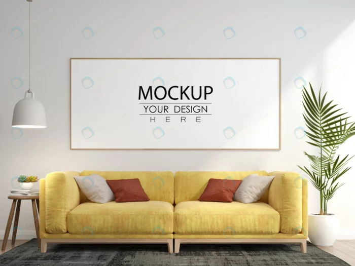 poster frame living room mockup 6 crc8fbfedc9 size52.51mb 1 - title:موکاپ فریم قاب عکس بزرگ روی دیوار اتاق - اورچین فایل - format:PSD - فتوشاپ - sku:crc8fbfedc9 - keywords: p_id:54234