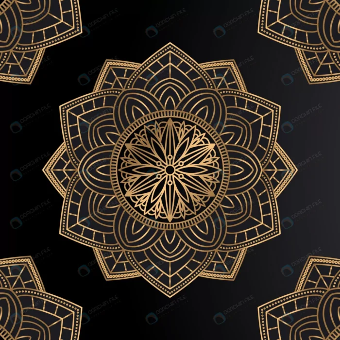 premium golden mandala background crcff691888 size2.52mb 1 - title:وکتور پس زمینه ماندالا - اورچین فایل - format:EPS - وکتور - sku:crcff691888 - keywords: p_id:53192