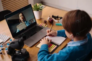 preteen boy uses laptop make video call with his crcf53a515c size6.02mb 4500x3000 - title:Home - اورچین فایل - format: - sku: - keywords: p_id:18