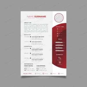 professional resume design template with minimali crc1aab7dd5 size0.77mb - title:Home - اورچین فایل - format: - sku: - keywords: p_id:18