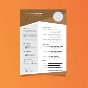 professional resume template minimalist style crc2312e52d size1.14mb - title:Home - اورچین فایل - format: - sku: - keywords: p_id:18