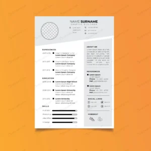 professional resume template minimalist style 4 crc6c40f25f size1.14mb - title:Home - اورچین فایل - format: - sku: - keywords: p_id:18