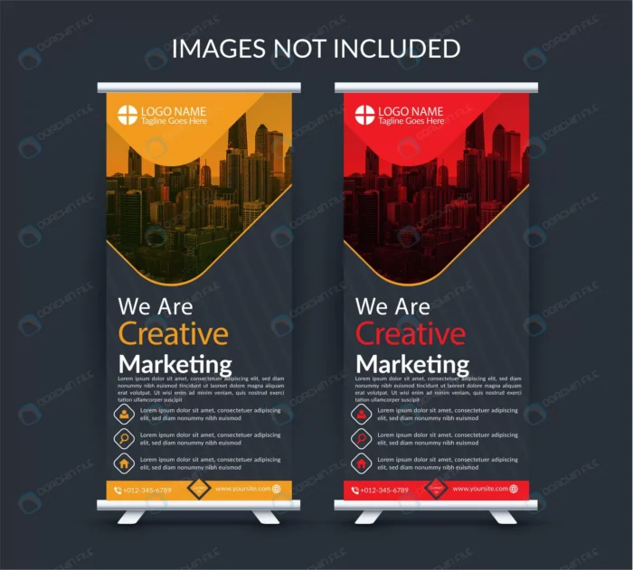 professional roll up business standee banner temp crca9b95c7a size1.99mb - title:قالب آماده رول آپ - اورچین فایل - format:EPS - وکتور - sku:crca9b95c7a - keywords: p_id:88623