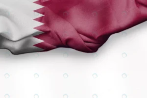 qatar wavy textile flag with copy space your text rnd381 frp28338306 - title:Home - اورچین فایل - format: - sku: - keywords: p_id:18