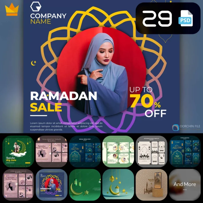 ramadan 2 29 - title:کالکشن پوستر، پست و استوری اینستاگرام - اورچین فایل - format:PSD - فتوشاپ - sku:crcpsd29ramazan2 - keywords: p_id:40285