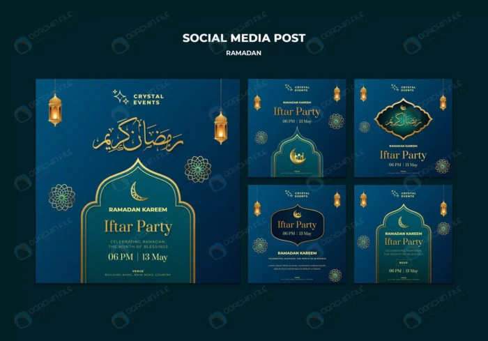 ramadan event instagram posts template 3 crc2d027c10 size22.88mb - title:تمپلیت پست اینستاگرام با تم رمضان - اورچین فایل - format:PSD - فتوشاپ - sku:crc2d027c10 - keywords: p_id:39790
