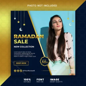 ramadan fashion offer sale social media post template banner - title:Home - اورچین فایل - format: - sku: - keywords: p_id:18