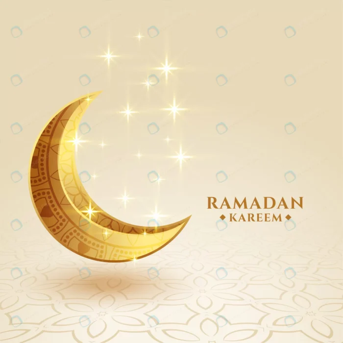 ramadan kareem golden crescent moon sparkling gre crc71d9944c size1.38mb - title:طرح سه بعدی حلول ماه رمضان - اورچین فایل - format:EPS - وکتور - sku:crc71d9944c - keywords: p_id:39644