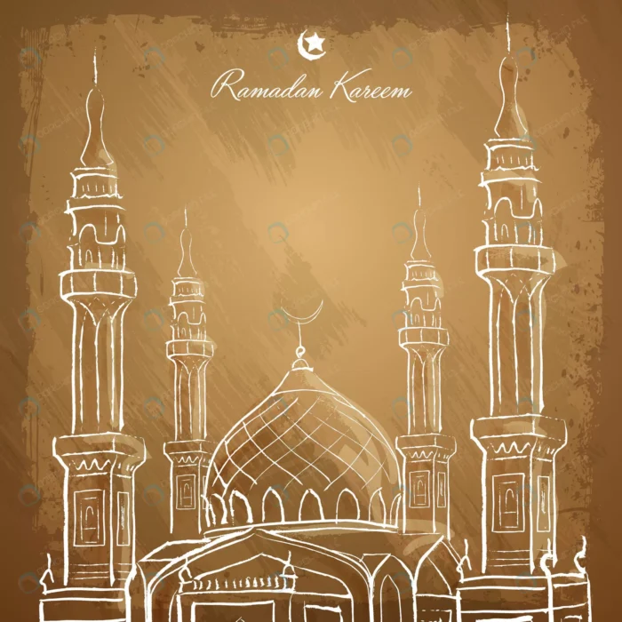 ramadan kareem islamic background outline mosque crcc865f514 size9.74mb - title:تبریک حلول ماه مبارک رمضان - اورچین فایل - format:EPS - وکتور - sku:crcc865f514 - keywords: p_id:88367