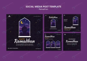 ramadan social media posts template crc74718bf8 size24.79mb - title:Home - اورچین فایل - format: - sku: - keywords: p_id:18