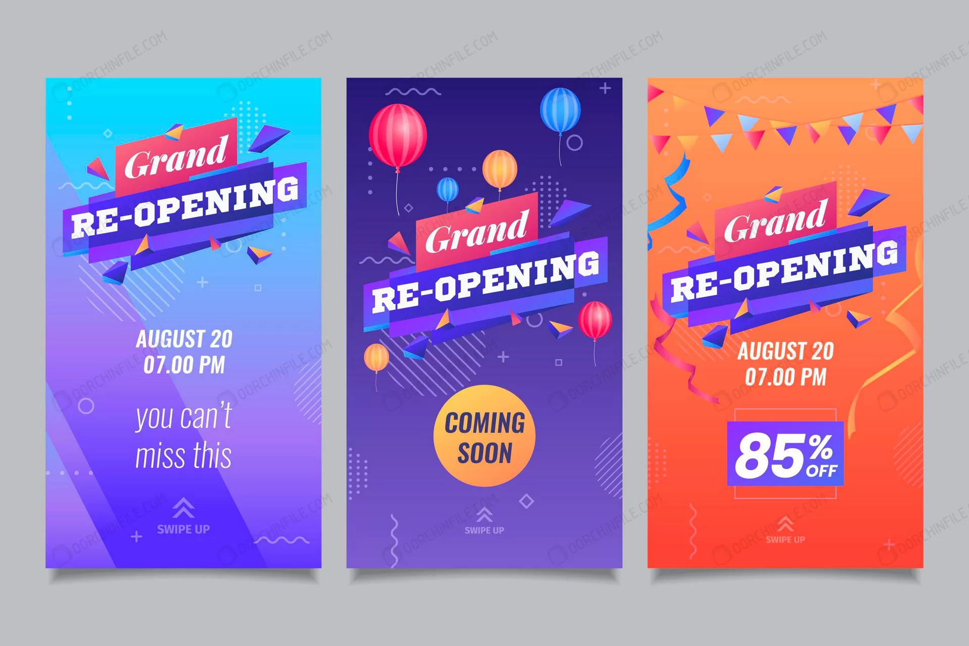 re opening soon social media instagram stories crcc924cc35 size0.82mb - title:قالب استوری اینستاگرام با فرمت وکتور - اورچین فایل - format:EPS - وکتور - sku:crcc924cc35 - keywords:قالب استوری اینستاگرام با فرمت وکتور p_id:102353