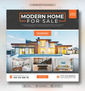 real estate house property instagram post square crc94b49956 size20.89mb - title:Home - اورچین فایل - format: - sku: - keywords: p_id:18