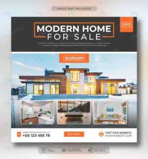 real estate house property instagram post square crc94b49956 size20.89mb - title:Home - اورچین فایل - format: - sku: - keywords: p_id:18