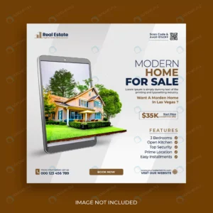 real estate house social media post square banner rnd711 frp16667236 - title:Home - اورچین فایل - format: - sku: - keywords: p_id:18